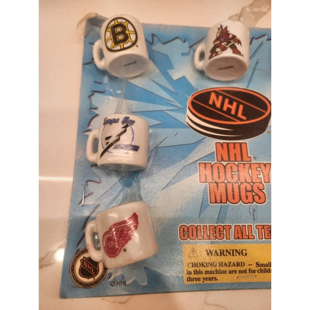 NHL National Hockey Mini Team Cups Ceramic Official- 2 Sets New In Packages